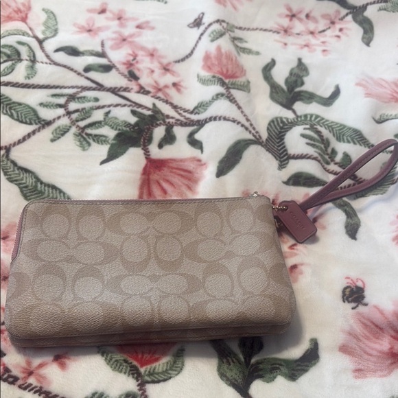 Coach Beige Wristlet Wallet - Picture 2 of 5